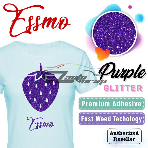 ESSMO™ Purple Glitter Sparkle Heat Transfer Vinyl HTV DG12