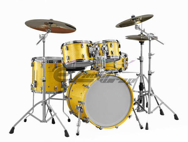 Drum Wrap Vinyl Kit Gloss Diamond Glitter Yellow