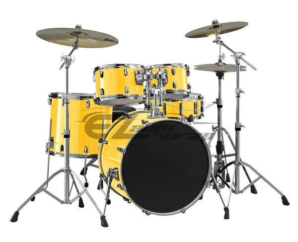 Drum Wrap Vinyl Kit Gloss Yellow