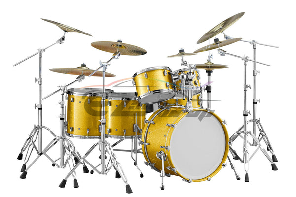 Drum Wrap Vinyl Kit Gloss Diamond Glitter Yellow