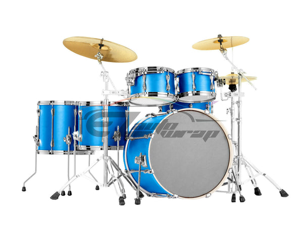 Drum Wrap Vinyl Kit Matte Metallic Blue