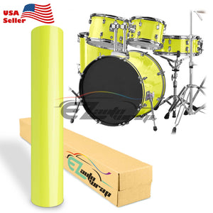 Drum Wrap Vinyl Kit Gloss Lime Green