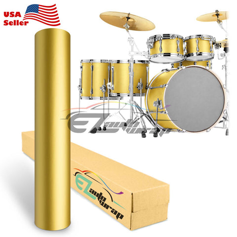 Drum Wrap Vinyl Kit Matte Gold