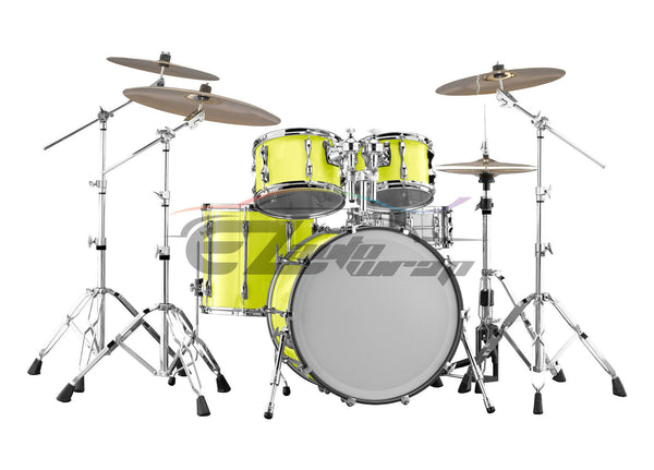 Drum Wrap Vinyl Kit Gloss Lime Green
