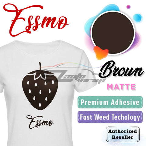 ESSMO™ Brown Matte Solid Heat Transfer Vinyl HTV DP12