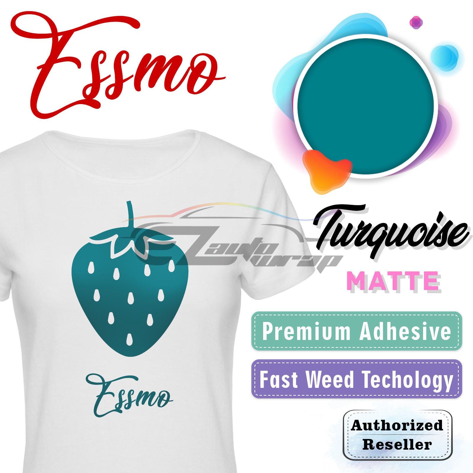 ESSMO™ Turquoise Matte Solid Heat Transfer Vinyl HTV DP21