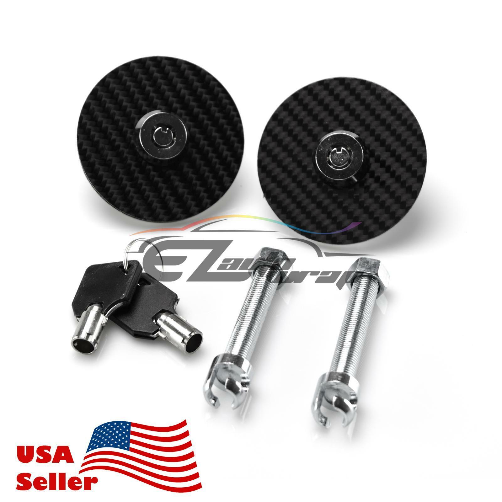 Universal Black Carbon Fiber Hood Pins