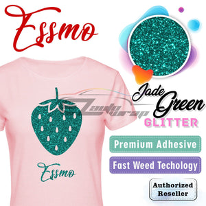 ESSMO™ Jade Green Glitter Sparkle Heat Transfer Vinyl HTV DG19