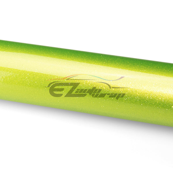 Drum Wrap Vinyl Kit Gloss Diamond Glitter Lime Green