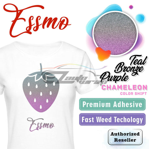 ESSMO™ Purple/Bronze/Teal Chameleon Color Change Heat Transfer Vinyl HTV ADC03