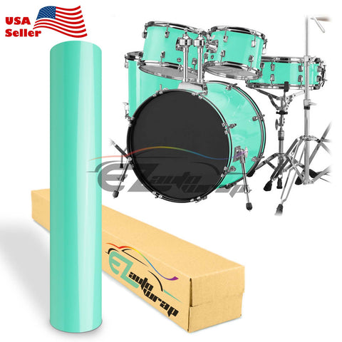 Drum Wrap Vinyl Kit Gloss Teal