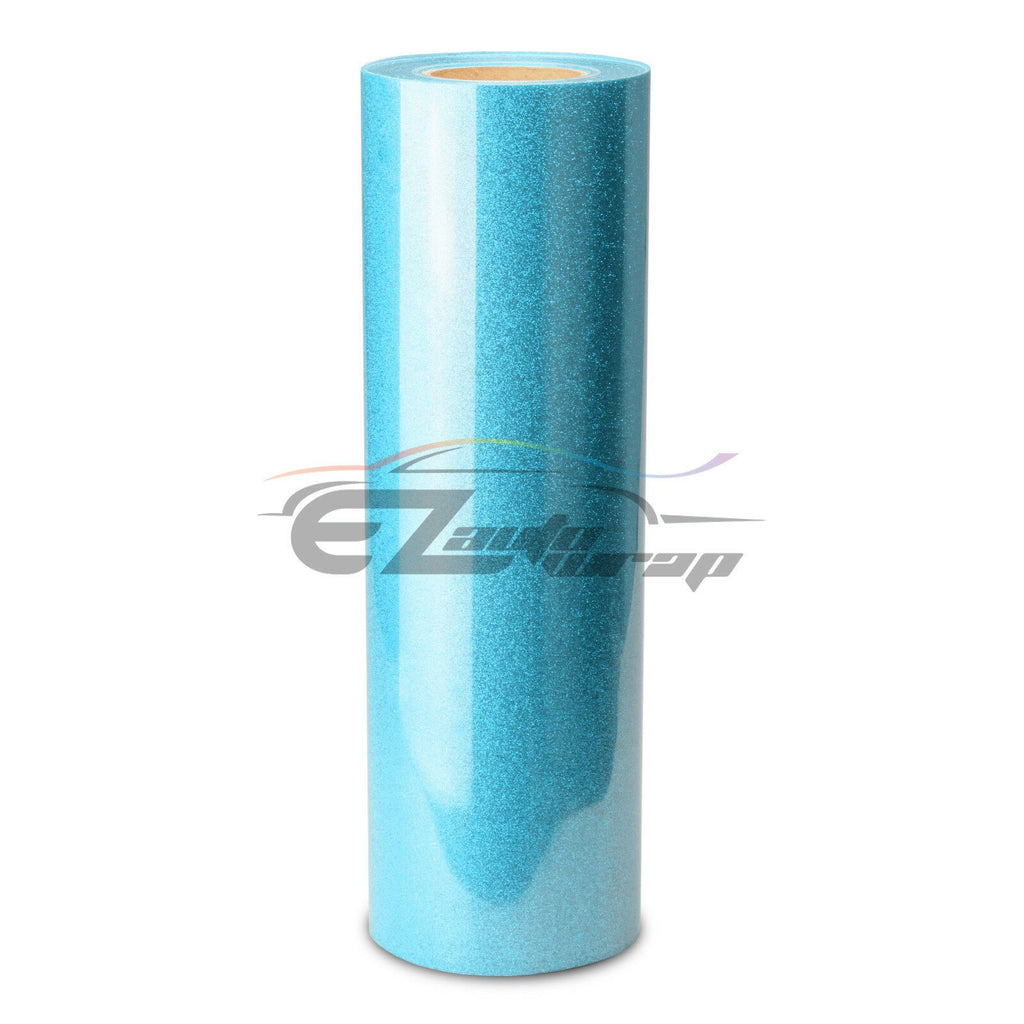 ESSMO™ Neon Light Blue Glitter Sparkle Heat Transfer Vinyl HTV