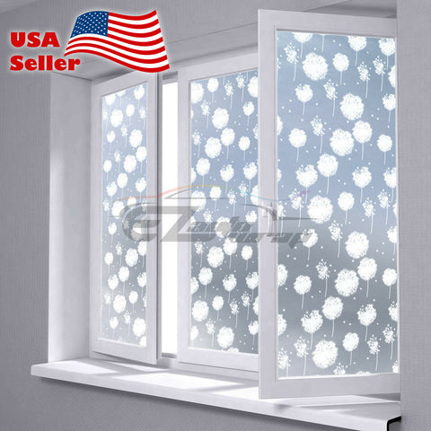 Frosted Dandelion Glass Window Film 5019