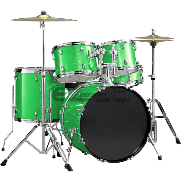 Drum Wrap Vinyl Kit Gloss Diamond Glitter Green