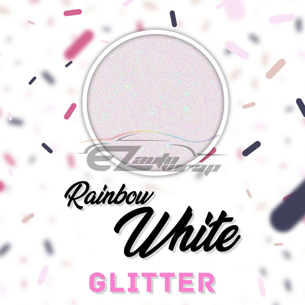 ESSMO™ Rainbow White Glitter Sparkle Heat Transfer Vinyl HTV DG21 – EzAuto  Wrap