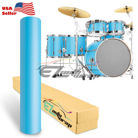 Drum Wrap Vinyl Kit Matte Light Blue