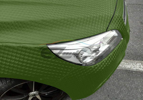 Cat Eye Army Green Vinyl Wrap