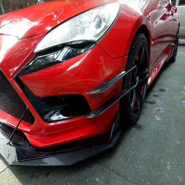 2pcs Carbon Fiber Front Bumper Splitter PC-BLS06SCF