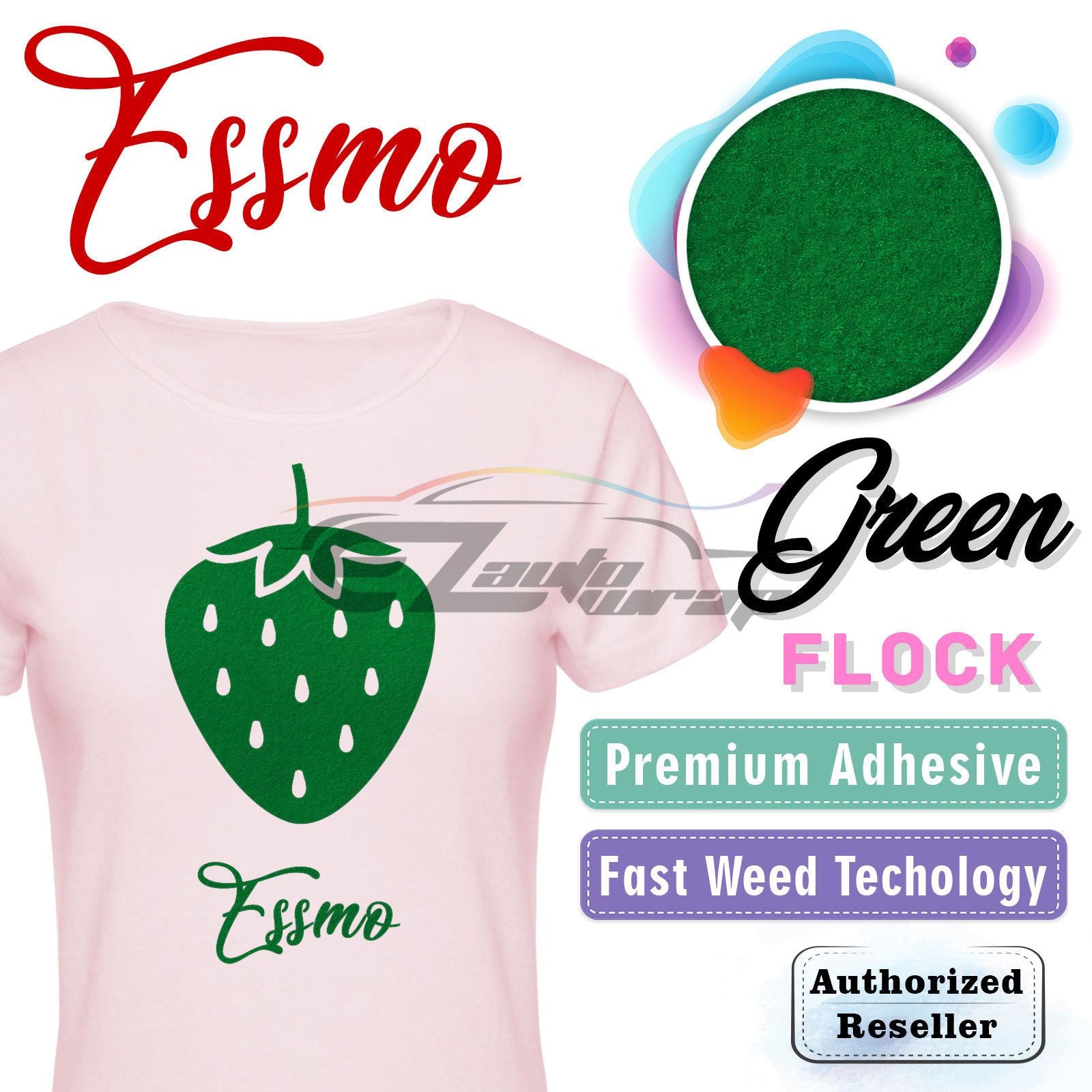 ESSMO™ Green Flock Heat Transfer Vinyl HTV DF07