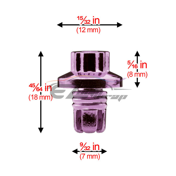 50pcs Flat Wheel Rivets PC-WRL02 (Blue / Gold / Purple / Red / Silver)