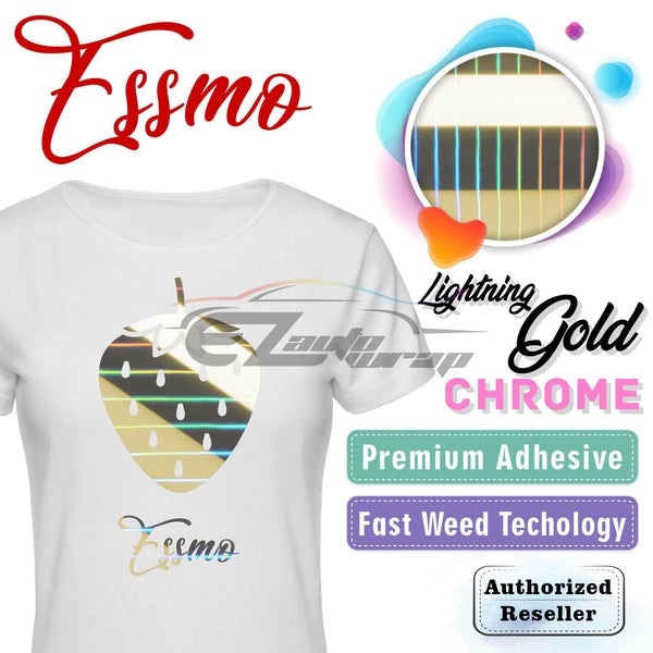ESSMO™ Lightning Gold Chrome Heat Transfer Vinyl HTV DS06