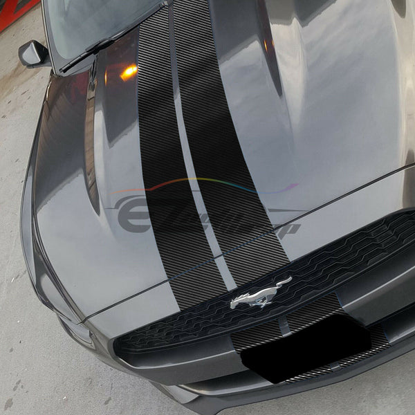 Racing Stripe 2D Carbon Fiber Gloss 2" 4" 6" 8" 10" 12" / 25FT 50FT