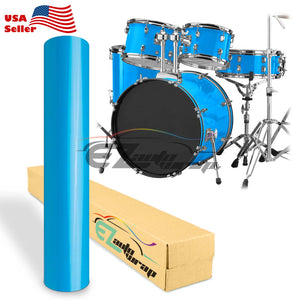Drum Wrap Vinyl Kit Gloss Sky Blue