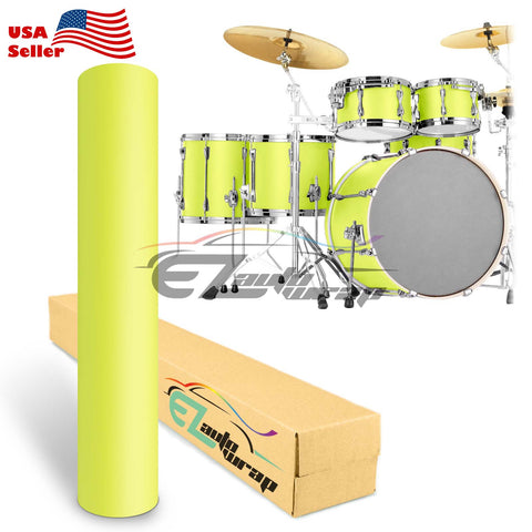 Drum Wrap Vinyl Kit Matte Lime Green