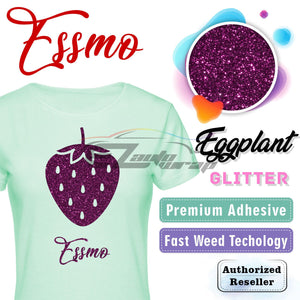 ESSMO™ Eggplant Glitter Sparkle Heat Transfer Vinyl HTV DG09