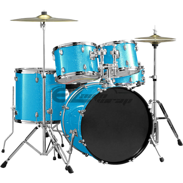 Drum Wrap Vinyl Kit Gloss Diamond Glitter Light Blue