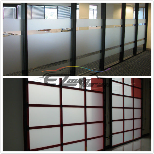 Frosted Yellow Brick Tile Glass Window Film 5039