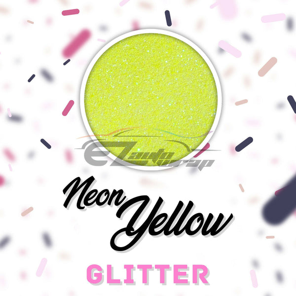 ESSMO™ Neon Yellow Glitter Sparkle Heat Transfer Vinyl HTV DG28