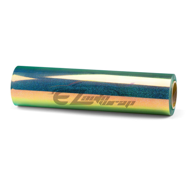 ESSMO™ Green Neo Chrome Glitter Holographic Sparkle Heat Transfer Vinyl HTV DHFL02