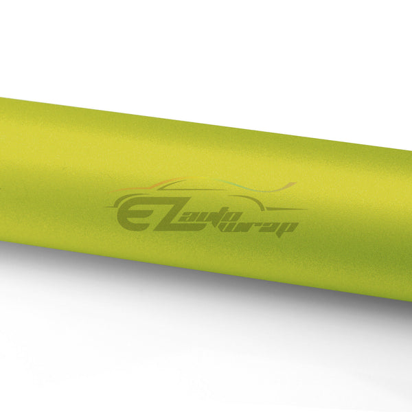 Frosted Neon Yellow Glass Window Film