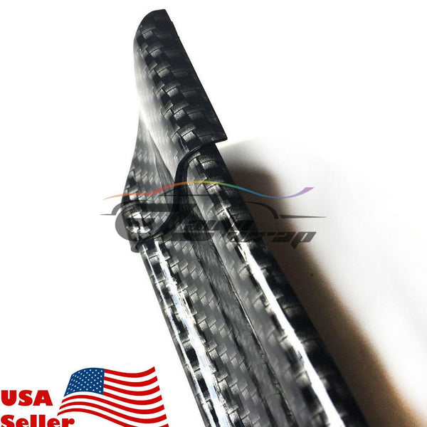 Carbon Fiber Black Rubber Rear Roof Trunk Spoiler Wing 5ft/60"