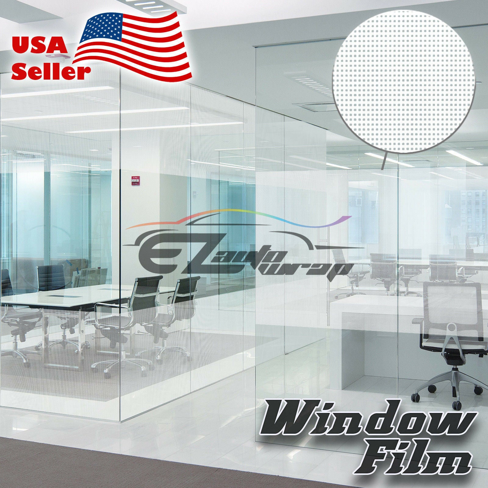 Net Style Static Glass Window Film #38