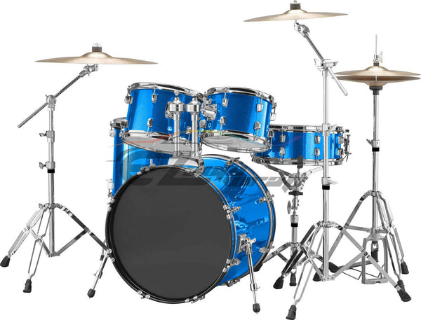 Drum Wrap Vinyl Kit Gloss Diamond Glitter Intense Blue