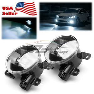 Pair LED 60W Fog Light Lamp Clear Lens Upgrade Aftermarket OEM Replacement F2