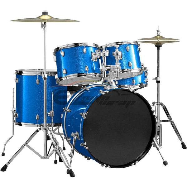 Drum Wrap Vinyl Kit Gloss Diamond Glitter Intense Blue
