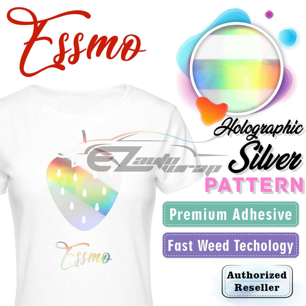 ESSMO™ Holographic Silver Pattern Heat Transfer Vinyl HTV SP16