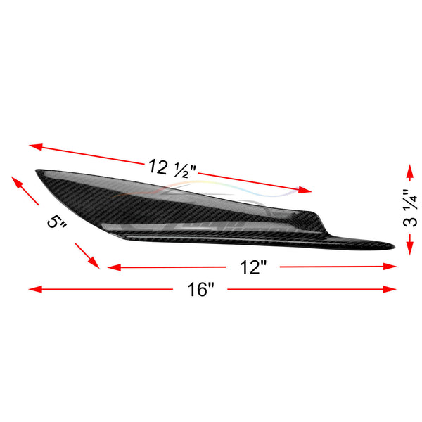 4pcs Carbon Fiber Front Bumper Splitter PC-BLS06