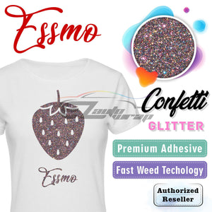 ESSMO™ Confetti Glitter Sparkle Heat Transfer Vinyl HTV DG05
