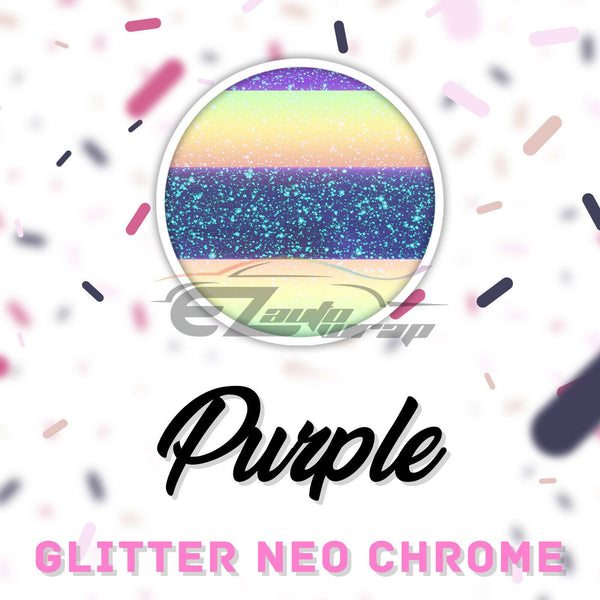 ESSMO™ Purple Neo Chrome Glitter Holographic Sparkle Heat Transfer Vinyl HTV DHFL03