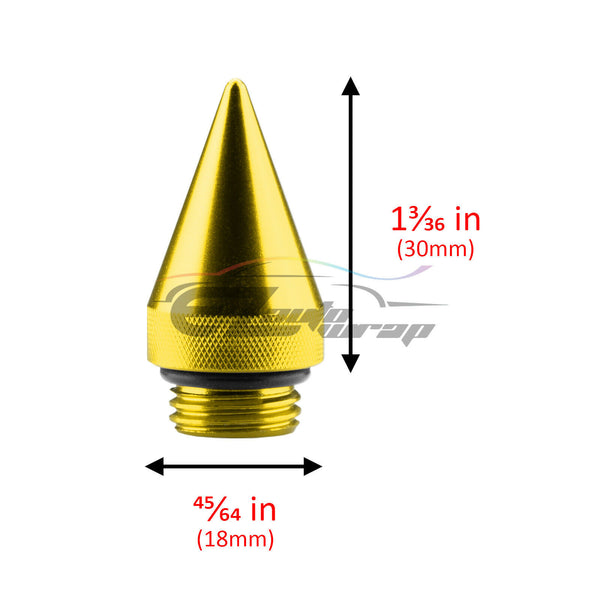 4pcs Spikes Replacement for Mi2KA Spiked Lug Nuts WN03 (Black / Blue / Gold / Green / Gunmetal Gray / Neo Chrome / Orange / Purple / Red / Silver)