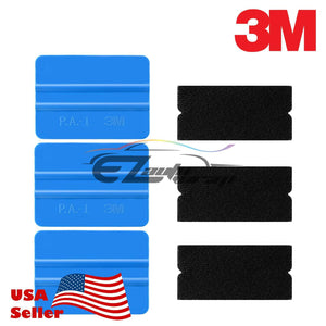 3M Blue Squeegee x3 Tips x3 Vinyl Wrap Kit