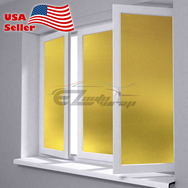 Frosted Yellow Glass Window Film