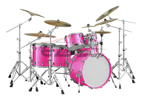 Drum Wrap Vinyl Kit Gloss Diamond Glitter Pink