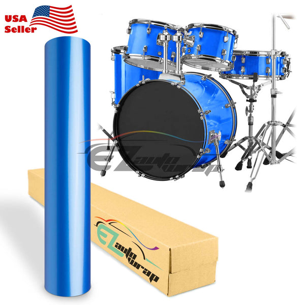 Drum Wrap Vinyl Kit Gloss Pearl Blue