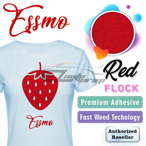 ESSMO™ Red Flock Heat Transfer Vinyl HTV DF04