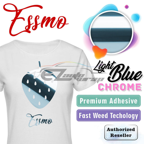 ESSMO™ Light Blue Chrome Heat Transfer Vinyl HTV DS20